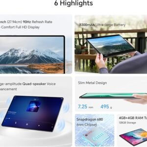 HONOR Pad X8a Wi-Fi Tablet with Free Flip-Cover